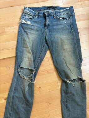 Joe's Jeans Distressed Light Blue Skinny Jeans